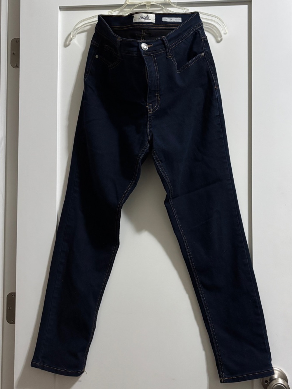 Angels Forever Young Convertible Women’s Skinny Jeans in Dark Navy STRETCH